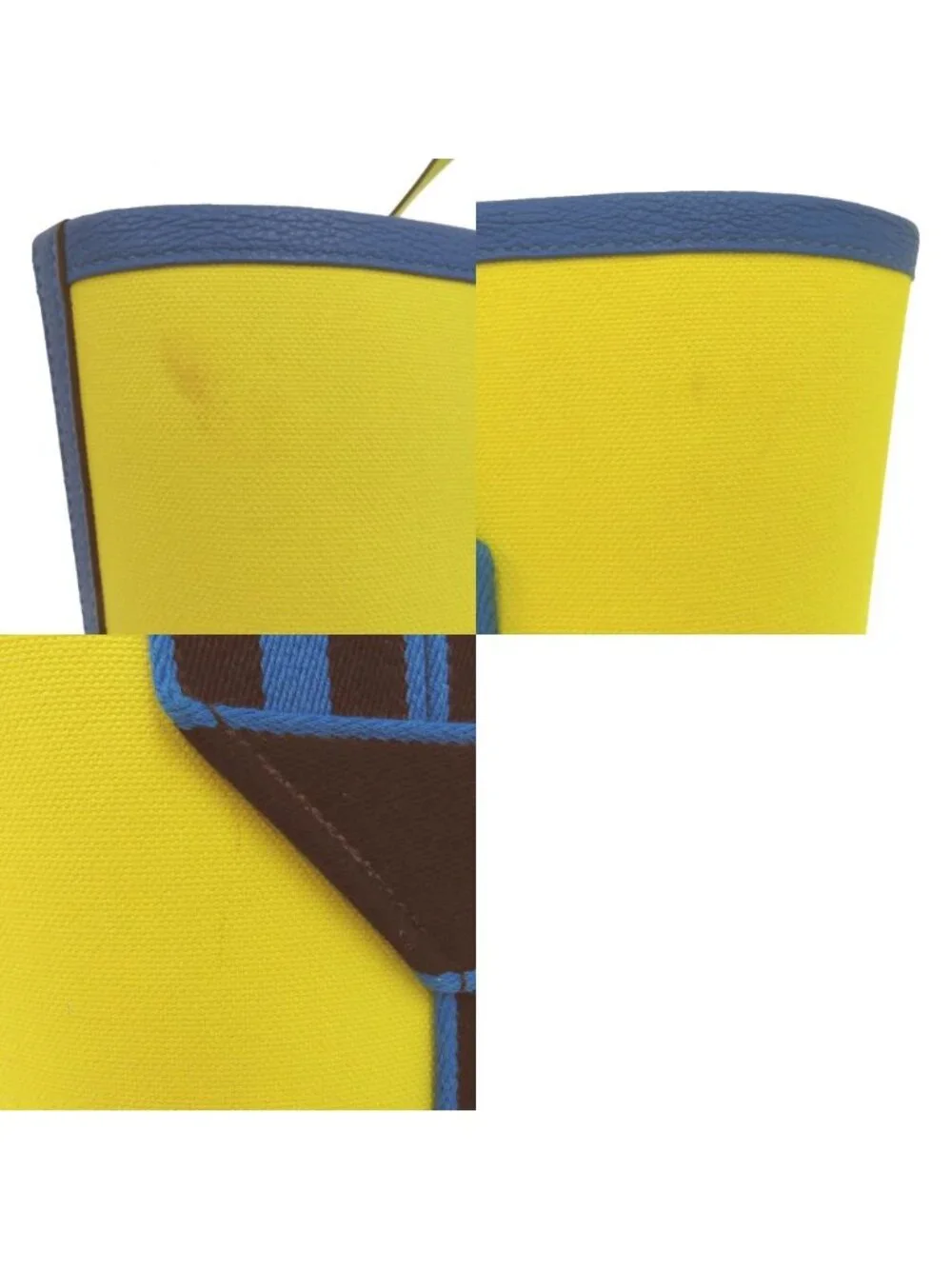 Hermes Pursangle Tote Silver Toile Military Canvas Taurillon Lime Veil - Picture 10 of 10